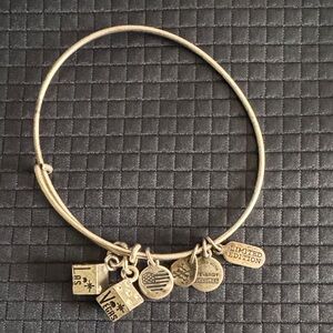 Alex and Ani Gold Charm Bangle Bracelet
